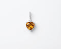 Citrine Heart Necklace - Ground