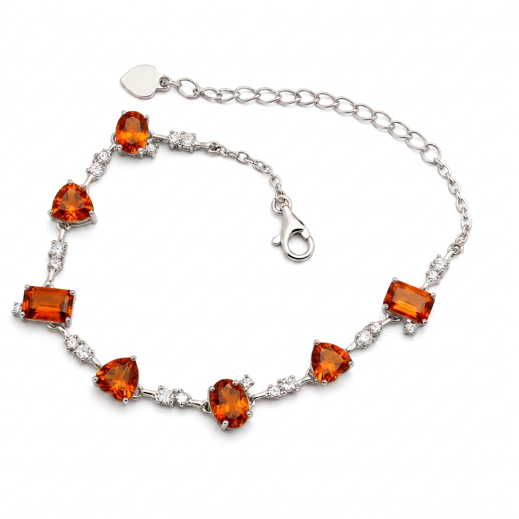 Fanta Garnet Prism Bracelet - Ignite