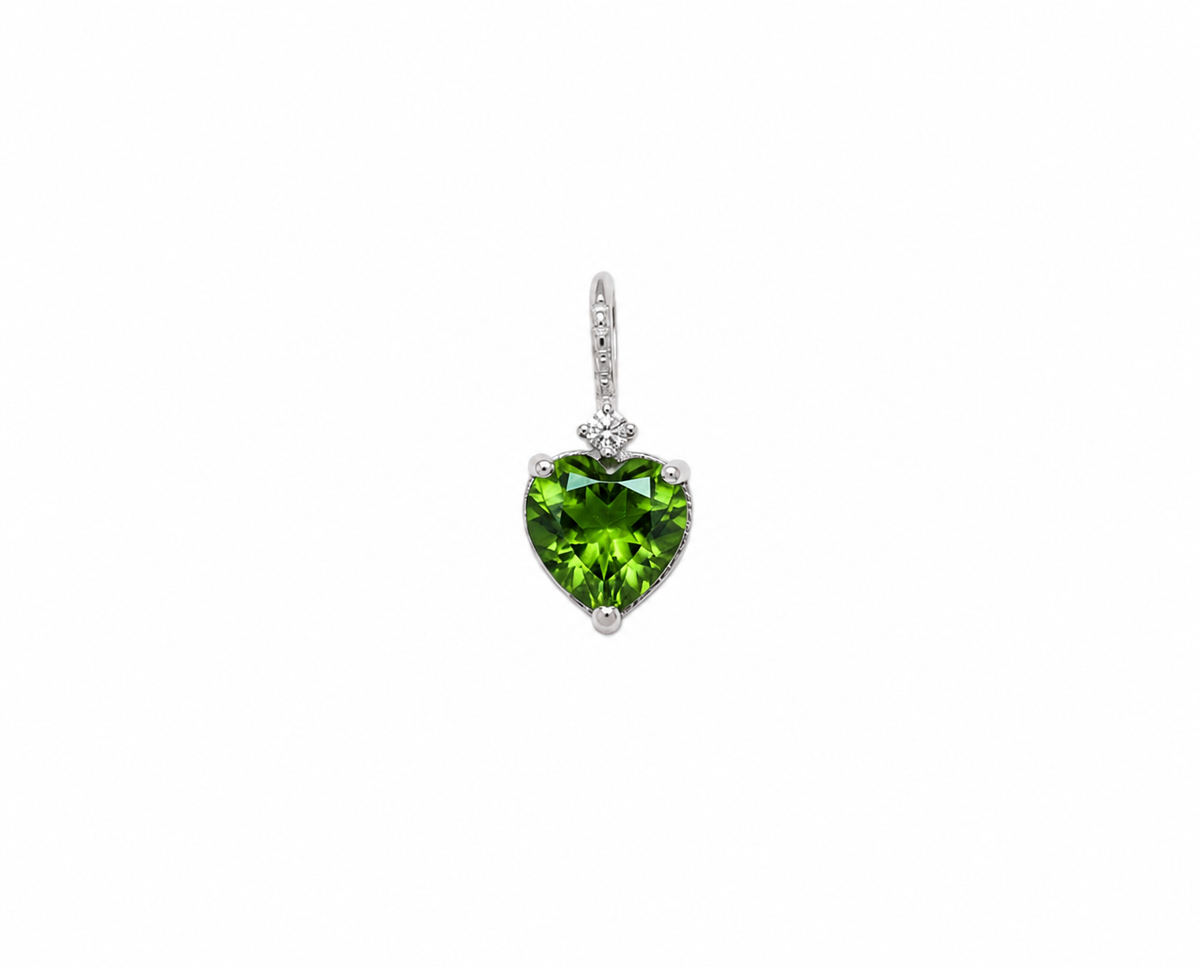Diopside Heart Necklace - Grow