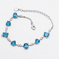 Swiss Blue Topaz Prism Bracelet - Flow