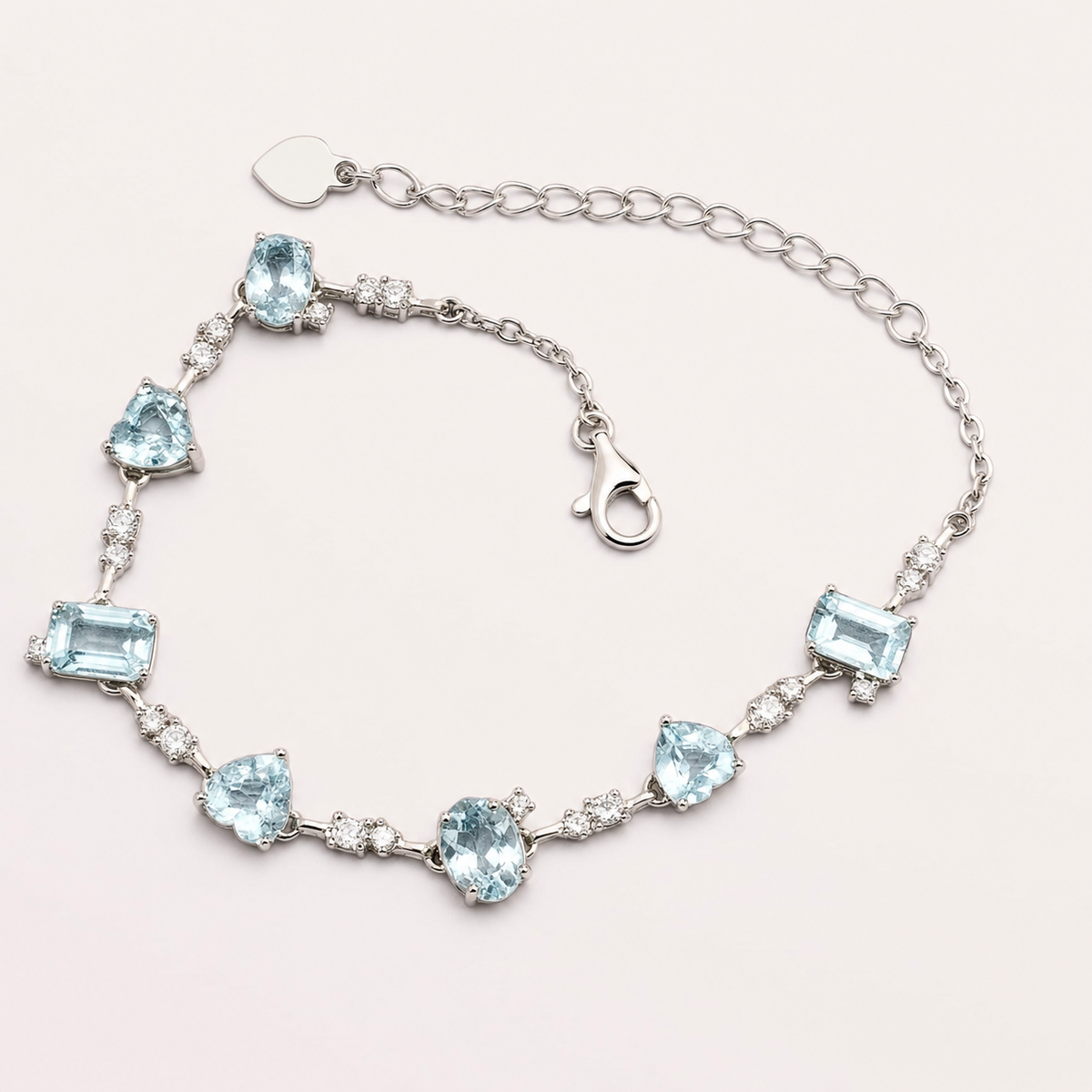 Aquamarine Prism Bracelet - Flow